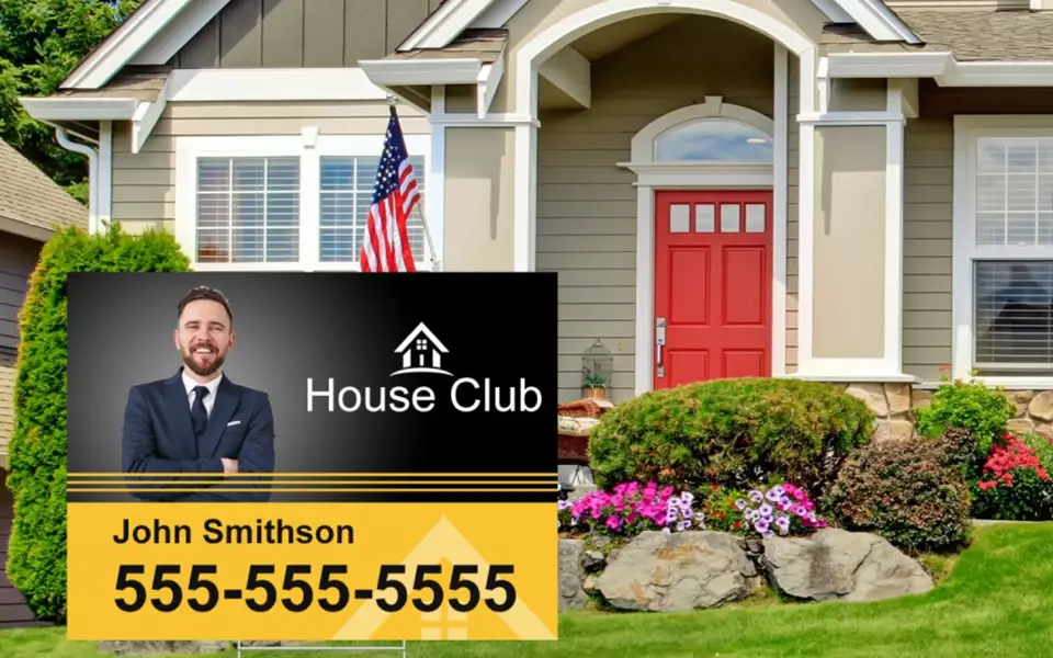 G Graphics printed yard sign
